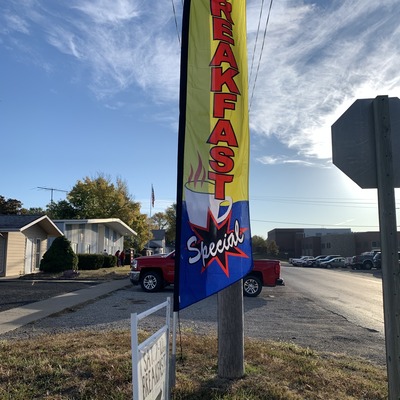 Free will donation Saturday morning breakfast