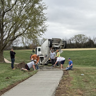 Cart path maintenance and improvement has been funded through donations and volunteer labor