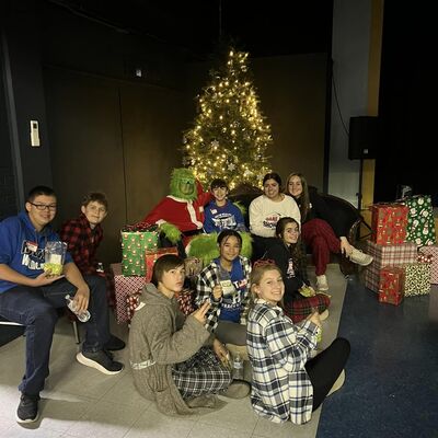High School Volunteers at The Grinch Children's Event