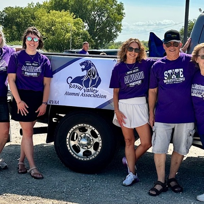 Alumni at the Pride of Hoyt Days Parade.