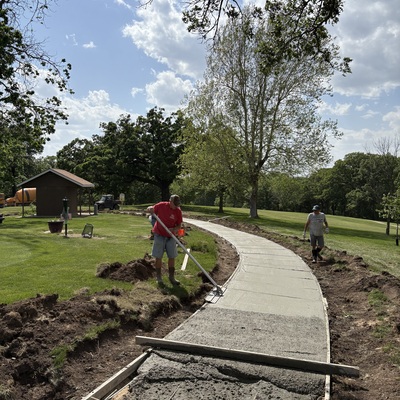 HCC Cart Path Improvement Near #5 Tee Box