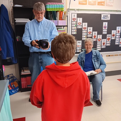 Lion Terry providing FREE Vision Screening