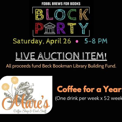 2025 Brews for Books Live Auction Donation