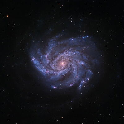 NGC 6946 - Fireworks Galaxy.  This photo is 4 hours worth of data gathered at BCSC on 9/26/25.