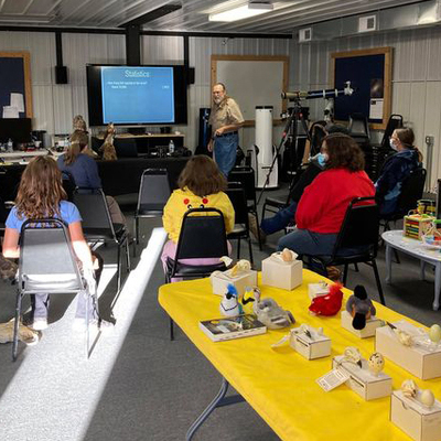 Guest speakers present on a variety of earth and space science topics.